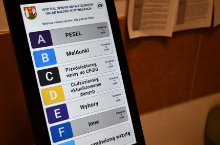 Urząd Miejski w Suwałkach rozszerzył działanie systemu kolejkowego