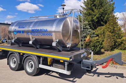 Nowa cysterna do wody pitnej o pojemności 6000 l.