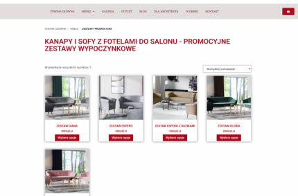 Kanapy z fotelami do salonu- Sofello