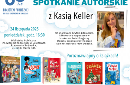 Spotkanie autorskie dla dzieci z Kasią Keller