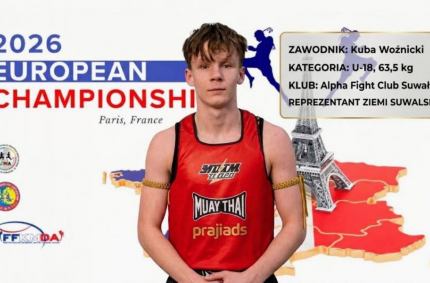 Kuba Woźnicki z Alpha Fight Club Suwałki zdobył brązowy medal