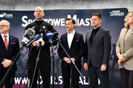 Minister Sportu i Turystyki Jakub Rutnicki z wizytą w Suwałkach