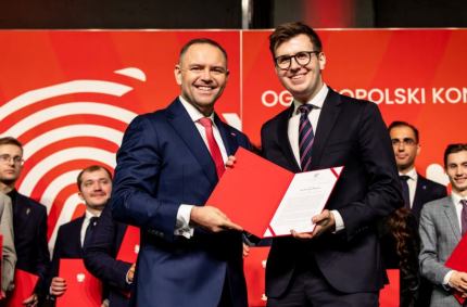 Piotr Wasilewski - pierwszy przewodniczący Młodzieżowej Rady Miasta Suwałki