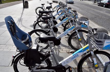 17 stacji rowerowych rozmieszczonych w różnych częściach Suwałk